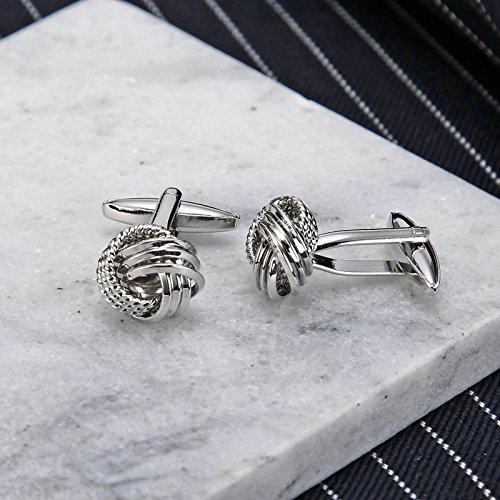 Daesar Joyería Gemelos de Hombre Gemelos Acero Inoxidable Gemelos Camisa Gemelos Cuerda Nudo Love Gemelos Plata Gemelos para Hombre Daesar Joyería Gemelos de Hombre Gemelos Acero Inoxidable Gemelos Camisa Gemelos Cuerda Nudo Love Gemelos Plata Gemelos para Hombre