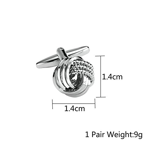 Daesar Joyería Gemelos de Hombre Gemelos Acero Inoxidable Gemelos Camisa Gemelos Cuerda Nudo Love Gemelos Plata Gemelos para Hombre Daesar Joyería Gemelos de Hombre Gemelos Acero Inoxidable Gemelos Camisa Gemelos Cuerda Nudo Love Gemelos Plata Gemelos para Hombre