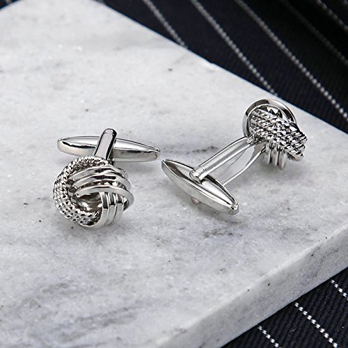 Daesar Joyería Gemelos de Hombre Gemelos Acero Inoxidable Gemelos Camisa Gemelos Cuerda Nudo Love Gemelos Plata Gemelos para Hombre Daesar Joyería Gemelos de Hombre Gemelos Acero Inoxidable Gemelos Camisa Gemelos Cuerda Nudo Love Gemelos Plata Gemelos para Hombre