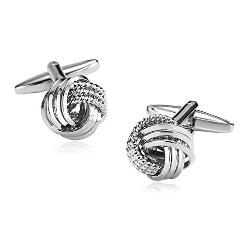Daesar Joyería Gemelos de Hombre Gemelos Acero Inoxidable Gemelos Camisa Gemelos Cuerda Nudo Love Gemelos Plata Gemelos para Hombre Daesar Joyería Gemelos de Hombre Gemelos Acero Inoxidable Gemelos Camisa Gemelos Cuerda Nudo Love Gemelos Plata Gemelos para Hombre