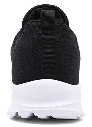 DAFENP Zapatillas de Running para Hombre Mujer Zapatos para Correr y Asfalto Aire Libre y Deportes Calzado Ligero Transpirable XZ747-M-halfblack-EU36