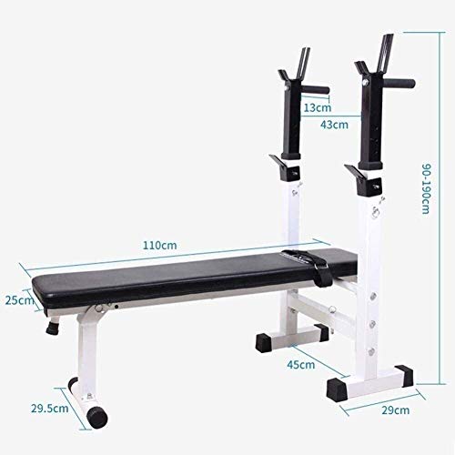 DAGCOT Ajustable de banca con Mancuernas Ajustables Banco de Peso Ajustable con Las Estaciones de inmersión, Multi-Ejercicio con Barra for Heavy Ejercicios de Pecho Supresión de elevación Gimnasio en DAGCOT Ajustable de banca con Mancuernas Ajustables Banco de Peso Ajustable con Las Estaciones de inmersión, Multi-Ejercicio con Barra for Heavy Ejercicios de Pecho Supresión de elevación Gimnasio en