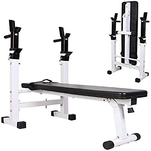 DAGCOT Banco de Entrenamiento Aparatos for hacer ejercicio Gimnasio Banco Banco Ejercicio ajustable banco de peso ajustable con las estaciones de inmersión, multi-ejercicio con barra for Heavy ejercic