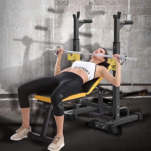 DAGCOT Equipo de ejercicio de entrenamiento de fuerza Equipo de ejercicio de múltiples funciones Multifunción Barbell Rack Capacidad Dip stand Home Gym Ajustable Squat Squat Rack Lifting Bench Press S DAGCOT Equipo de ejercicio de entrenamiento de fuerza Equipo de ejercicio de múltiples funciones Multifunción Barbell Rack Capacidad Dip stand Home Gym Ajustable Squat Squat Rack Lifting Bench Press S