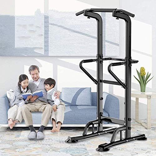 DAGCOT Fitness Power Tower Home Gym Gym Entrenamiento Ejercicio Pull Ups Equipos de Aptitud Placas de Interior Pulseras de Interior Pesadas Pesadas Pesadas Barras paralelas Multifuncionales Equipo de