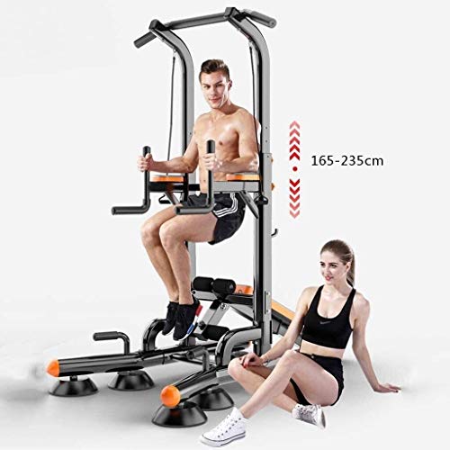 DAGCOT Fitness Power Tower Home Gym Gym Entrenamiento Ejercicio Pull Ups Equipos de Aptitud Placas de Interior Pulseras de Interior Pesadas Pesadas Pesadas Barras paralelas Multifuncionales Equipo de