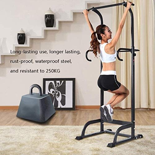 DAGCOT Inicio Gimnasio Power Tower Fuerza Entrenamiento Equipo de entrenamiento Pull Ups DIP STOP HOGAR GYM GYM AJUSTABLE ALTURÓN PULSA UPER BAR EQUIPO DE FITNESS EQUIPO MULTIFONE FUNCIONAMIENTO EQUIP