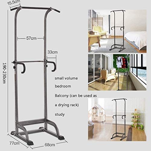 DAGCOT Inicio Gimnasio Power Tower Fuerza Entrenamiento Equipo de entrenamiento Pull Ups DIP STOP HOGAR GYM GYM AJUSTABLE ALTURÓN PULSA UPER BAR EQUIPO DE FITNESS EQUIPO MULTIFONE FUNCIONAMIENTO EQUIP