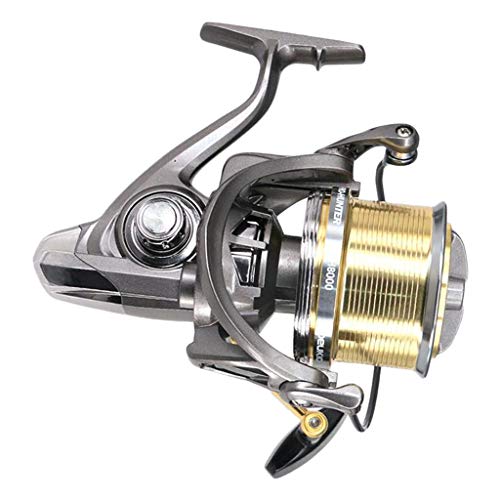 dailymall Carretes de Pescas de Fundición Larga Liso Gran Capacidad de Línea 4.6: 16, Pieza de Pescar Surfcasting Arrastre