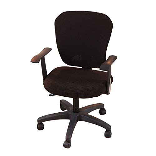 Dake Funda para Silla de Escritorio de Elásticas, Funda para Silla de Ordenador de Oficina Funda de Silla Dividida Simplismo Moderno Extraíbles Negro Dake Funda para Silla de Escritorio de Elásticas, Funda para Silla de Ordenador de Oficina Funda de Silla Dividida Simplismo Moderno Extraíbles Negro