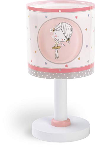 Dalber Sweet Dance Lámpara infantil de Mesita Bailarina, Rosa Dalber Sweet Dance Lámpara infantil de Mesita Bailarina, Rosa