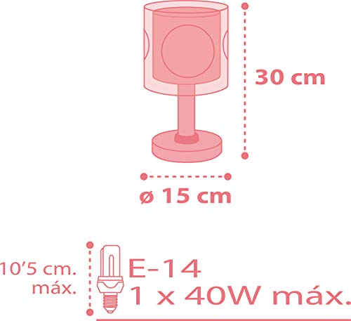 Dalber Sweet Dance Lámpara infantil de Mesita Bailarina, Rosa Dalber Sweet Dance Lámpara infantil de Mesita Bailarina, Rosa