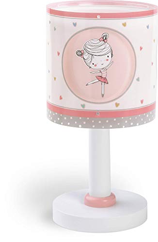 Dalber Sweet Dance Lámpara infantil de Mesita Bailarina, Rosa Dalber Sweet Dance Lámpara infantil de Mesita Bailarina, Rosa