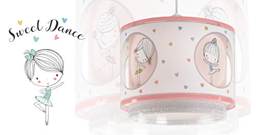 Dalber Sweet Dance Lámpara infantil de Techo Colgante Bailarinas, rosa Dalber Sweet Dance Lámpara infantil de Techo Colgante Bailarinas, rosa