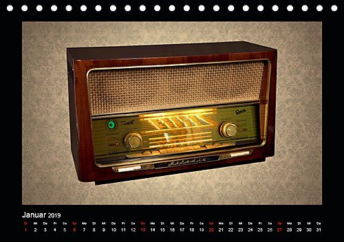 Dampfradios - Antike Radios mit Charme und Patina (Tischkalender 2019 DIN A5 quer): Eine bunte Mischung alter Rundfunk-Schätzchen (Monatskalender, 14 Seiten )