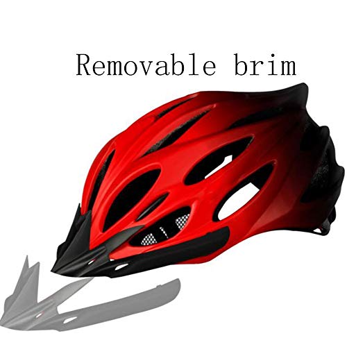 DaMuZ Casco Especializado de la Bici con luz Trasera de Seguridad LED Casco de Ciclo Ajustable Deporte Cascos Bici Bicicleta Camino Mountain Biking Motocicleta Hombres Mujeres Adultos