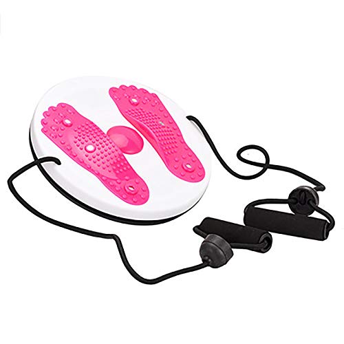 Dance Turn Board Twister Fitness Twist And Shape Exerciser Twist Board Estimulador Muscular Entrenador De Cintura Máquina De Adelgazamiento Para Pérdida De Peso, Equipo De Ejercicio P(Color:Rosa roja)