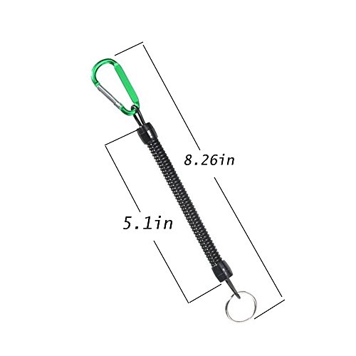 DANCEPANDAS 6 pces elástico Pesca Herramientas cuerda de seguridad, Pesca Kranholdt Boating Cuerdas Kayak Segura Alicates, pescado Herramientas Fishing Tackle accesorios