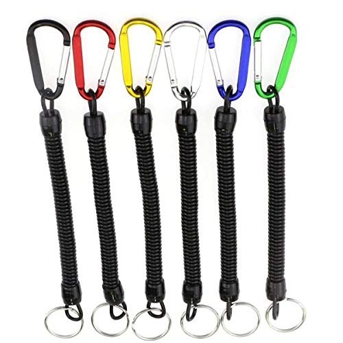 DANCEPANDAS 6 pces elástico Pesca Herramientas cuerda de seguridad, Pesca Kranholdt Boating Cuerdas Kayak Segura Alicates, pescado Herramientas Fishing Tackle accesorios