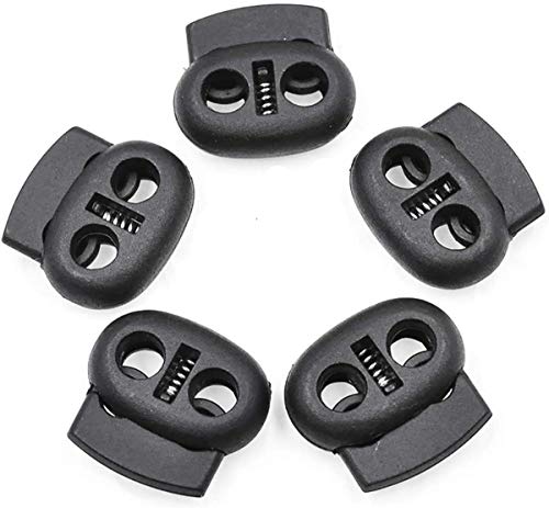 Dancepandas Cierre De Cuerda Con Resorte 200PCS Cerradura De Cordón Bloqueo De Cordones Cerraduras de Cable Para Cables Diámetro De Agujero Aprox 4mm Para Ropa y Mochila Con Cordón (Doble agujero) Dancepandas Cierre De Cuerda Con Resorte 200PCS Cerradura De Cordón Bloqueo De Cordones Cerraduras de Cable Para Cables Diámetro De Agujero Aprox 4mm Para Ropa y Mochila Con Cordón (Doble agujero)