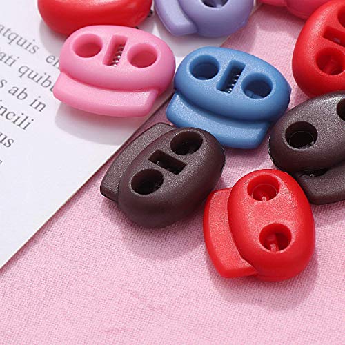 Dancepandas Cierre De Cuerda Con Resorte 200PCS Cerradura De Cordón Bloqueo De Cordones Cerraduras de Cable Para Cables Diámetro De Agujero Aprox 4mm Para Ropa y Mochila Con Cordón (Doble agujero) Dancepandas Cierre De Cuerda Con Resorte 200PCS Cerradura De Cordón Bloqueo De Cordones Cerraduras de Cable Para Cables Diámetro De Agujero Aprox 4mm Para Ropa y Mochila Con Cordón (Doble agujero)