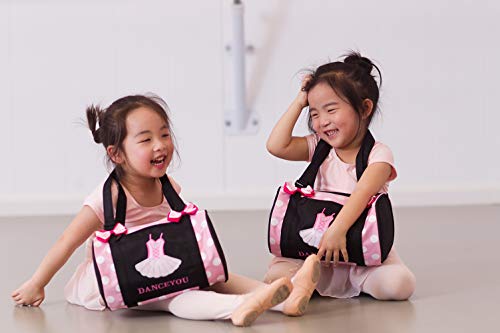 DANCEYOU Bolsa de Ballet Danza Deportes para Niña Tote Bolsa Personalizada Bordada Princesa Niña Infantil