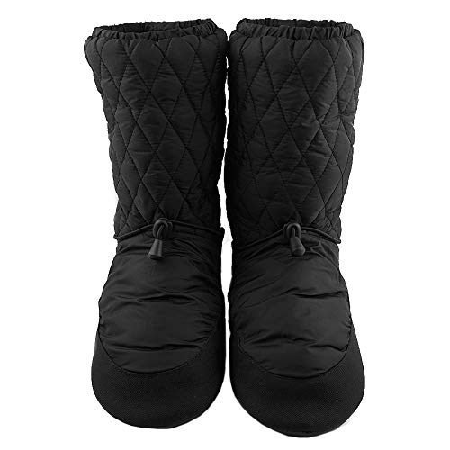 DANCEYOU Botas de Calentamiento Ballet Zapatos de Baile para Mujer Niño Negro M