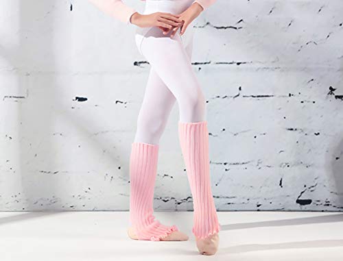 DANCEYOU Calentador de Piernas para Niña Calcetines la Pierna Calentadores de Punto Encima de la Rodilla Hasta el Muslo para Mujer Niña Danza Yoga, Rosa DANCEYOU Calentador de Piernas para Niña Calcetines la Pierna Calentadores de Punto Encima de la Rodilla Hasta el Muslo para Mujer Niña Danza Yoga, Rosa