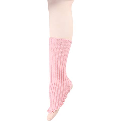 DANCEYOU Calentador de Piernas para Niña Calcetines la Pierna Calentadores de Punto Encima de la Rodilla Hasta el Muslo para Mujer Niña Danza Yoga, Rosa DANCEYOU Calentador de Piernas para Niña Calcetines la Pierna Calentadores de Punto Encima de la Rodilla Hasta el Muslo para Mujer Niña Danza Yoga, Rosa