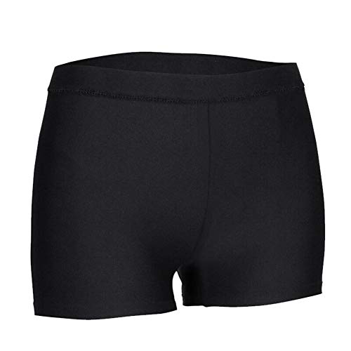 DANCEYOU Flexible Pantalones Cortos de Danza Shorts de Yoga Ballet pantalón de Deportes Deporte para Niñas y Mujer Negro M