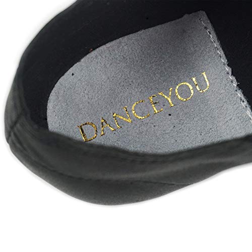DANCEYOU Jazz e Moderna Zapatos de Baile Cómodo Ponerse Cuero Fino Zapatillas de Danza de Jazz de Práctica Split Suela para Niños y Adultos Unisex EU28 DANCEYOU Jazz e Moderna Zapatos de Baile Cómodo Ponerse Cuero Fino Zapatillas de Danza de Jazz de Práctica Split Suela para Niños y Adultos Unisex EU28