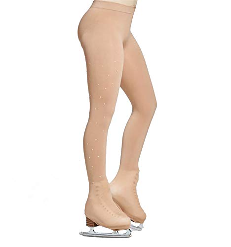 DANCEYOU Mallas Brillantes de Patinaje Artístico para Niños y Adultos con Hebillas Dobles y Cristal Centelleante Cubre Patins Elástico y Ajustado L-N DANCEYOU Mallas Brillantes de Patinaje Artístico para Niños y Adultos con Hebillas Dobles y Cristal Centelleante Cubre Patins Elástico y Ajustado L-N