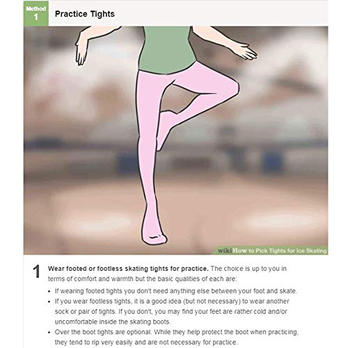 DANCEYOU Mallas de Patinaje Artístico con Hebilla Doble para Niños y Adultos Medias Carne Mujer Invierno Elástico y Ajustado, Cubre Pies L-A DANCEYOU Mallas de Patinaje Artístico con Hebilla Doble para Niños y Adultos Medias Carne Mujer Invierno Elástico y Ajustado, Cubre Pies L-A