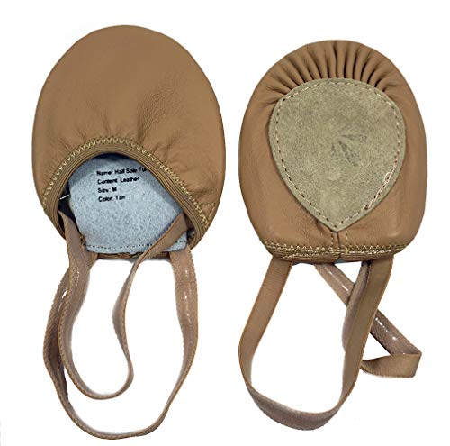 DANCEYOU Punteras Gimnasia Ritmica Zapatillas Media Suela de Cuero Antideslizantes y Duraderas para Ballet Danza del Vientre Jazz Yoga Danza Moderna, Marrón L DANCEYOU Punteras Gimnasia Ritmica Zapatillas Media Suela de Cuero Antideslizantes y Duraderas para Ballet Danza del Vientre Jazz Yoga Danza Moderna, Marrón L