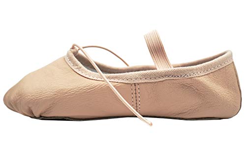 DANCEYOU Zapatos de Ballet de Cuero Zapatillas Gimnasia Ritmica de Rosa Carne para Niñas y Mujeres Suela Partida EU39/39.5 DANCEYOU Zapatos de Ballet de Cuero Zapatillas Gimnasia Ritmica de Rosa Carne para Niñas y Mujeres Suela Partida EU39/39.5