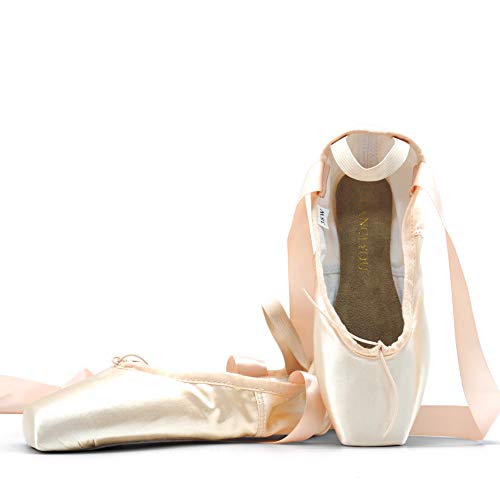 DANCEYOU Zapatos de Punta Satén Zapatillas de Ballet con de Cintas para Mujeres y Niñas Rosa, Suave 35 EU DANCEYOU Zapatos de Punta Satén Zapatillas de Ballet con de Cintas para Mujeres y Niñas Rosa, Suave 35 EU