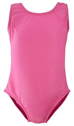 Dancina - Maillots de Gimnasia Leotardo para Niña 10-11 años Sparkle Pink