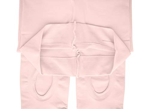 Dancina Medias de Danza y Ballet Convertibles- Microfibra Ultra Suave 120 DEN M (6-9 años) 2 Pares Ballet Rosa