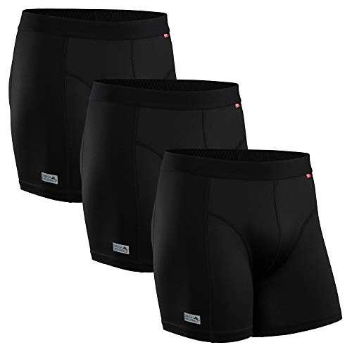 DANISH ENDURANCE Calzoncillos Bóxer de Deporte Pack de 3 (Negro, XXX-Large) DANISH ENDURANCE Calzoncillos Bóxer de Deporte Pack de 3 (Negro, XXX-Large)