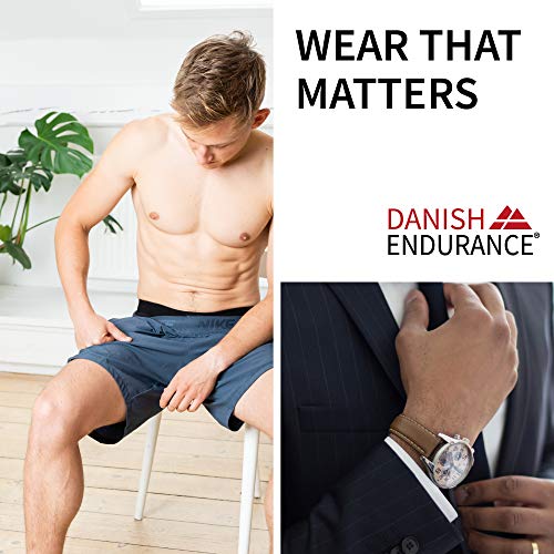 DANISH ENDURANCE Slip para Hombre en Coton Pack de 3 (Negro, Large)