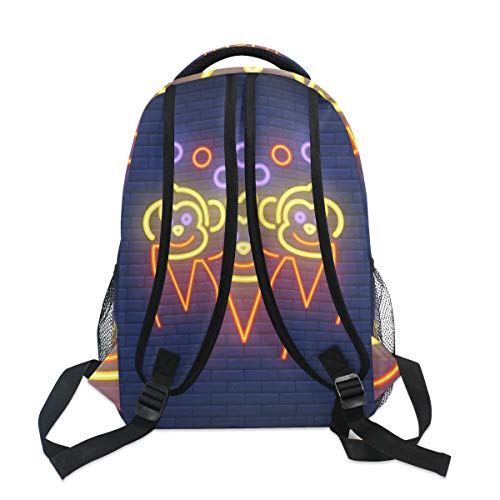 Dard Mono Azul Mochila Escolar Impermeable Mochilas Escolares para Estudiante Adolescentes Niñas Niños