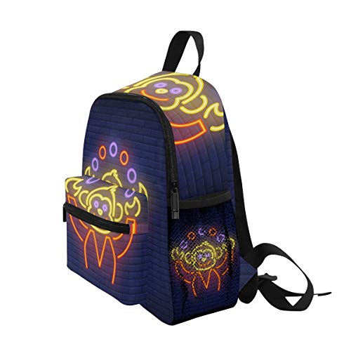 Dard Mono Azul Mochila para Preescolar Niñas Niños Toddler Kids Estudiante Mochilas para Infantiles 1-6 Años