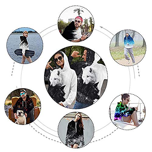 DASHUAI Chaqueta con Capucha A Prueba De Viento con Estampado 3D Unisex Sudadera para Hombre Pullover Ropa Deportiva Bolsillos Superiores con Cordón Informal, Vía De Tren,XL DASHUAI Chaqueta con Capucha A Prueba De Viento con Estampado 3D Unisex Sudadera para Hombre Pullover Ropa Deportiva Bolsillos Superiores con Cordón Informal, Vía De Tren,XL
