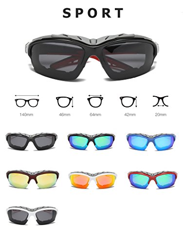 DAUCO Gafas Deportivas Polarizadas Gafas de Ciclismo Unisex- para Ciclismo Carrera Deporte Acuaticos Esqui Pesca Kitesurf DAUCO Gafas Deportivas Polarizadas Gafas de Ciclismo Unisex- para Ciclismo Carrera Deporte Acuaticos Esqui Pesca Kitesurf