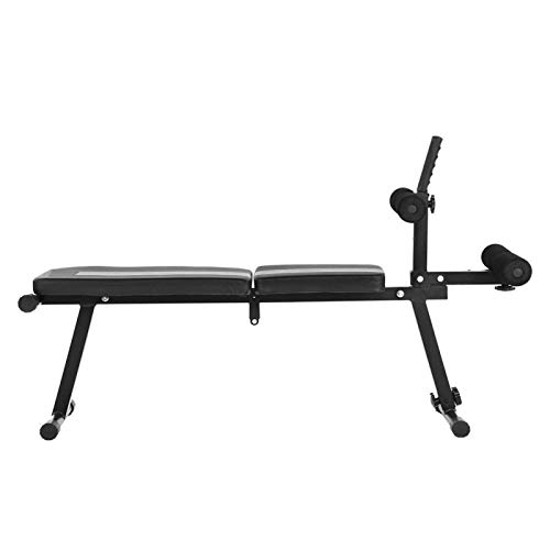 DAUERHAFT Banco de Abdominales Resistente de Acero Duradero Banco de declive para Abdominales para una Amplia Gama de Ejercicios con diseño Plegable DAUERHAFT Banco de Abdominales Resistente de Acero Duradero Banco de declive para Abdominales para una Amplia Gama de Ejercicios con diseño Plegable