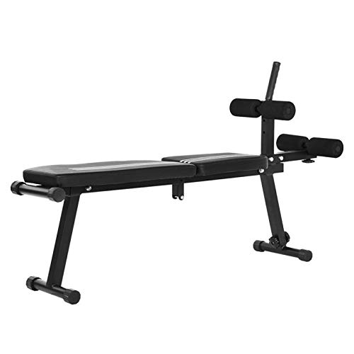 DAUERHAFT Banco de Abdominales Resistente de Acero Duradero Banco de declive para Abdominales para una Amplia Gama de Ejercicios con diseño Plegable DAUERHAFT Banco de Abdominales Resistente de Acero Duradero Banco de declive para Abdominales para una Amplia Gama de Ejercicios con diseño Plegable