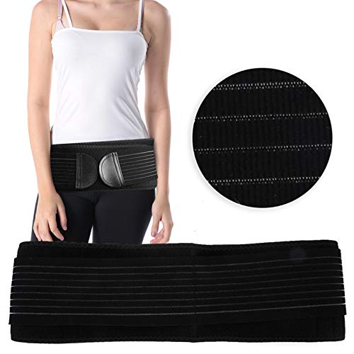 DAUERHAFT Cinturón de Cadera de Pelvis de Tela Anti-Pilling, para Yoga(XL)