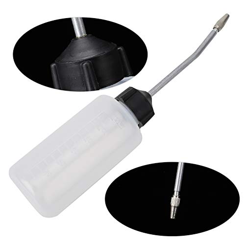 DAUERHAFT Dispensador de Aceite de 5 Piezas, máquina de Coser, Punta de Tuerca Alargada, dispensador de Aceite de 120 ml, aplicador de máquinas de Coser, gotero de líquido