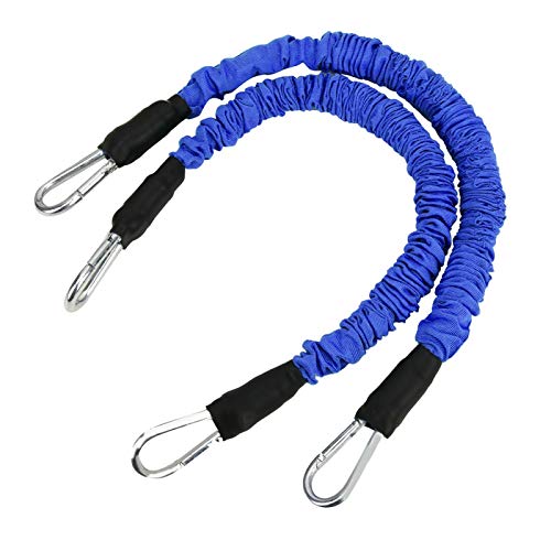 DAUERHAFT Entrenador de Salto de Cuerda de Rebote elástico Resistente al Desgaste Duradero, tracción de Fuerza Muscular(Blue)