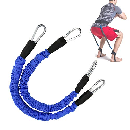 DAUERHAFT Entrenador de Salto de Cuerda de Rebote elástico Resistente al Desgaste Duradero, tracción de Fuerza Muscular(Blue)